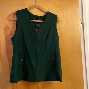 Madam Polla Green Vest Zip Up